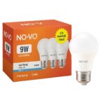 No-Vo 3lü Avantaj Paket 9 W Beyaz LED Ampul E27 806lm 6500k 15.000 Saat Ömür