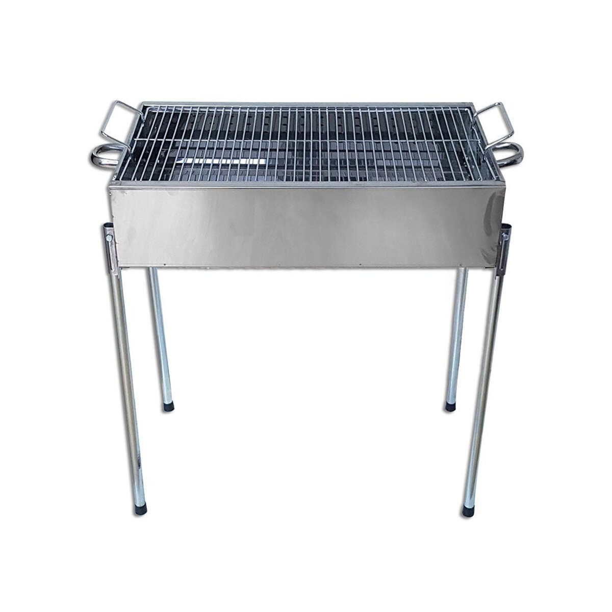 Paslanmaz Mangal Portatif Ayaklı - Standlı 70 cm