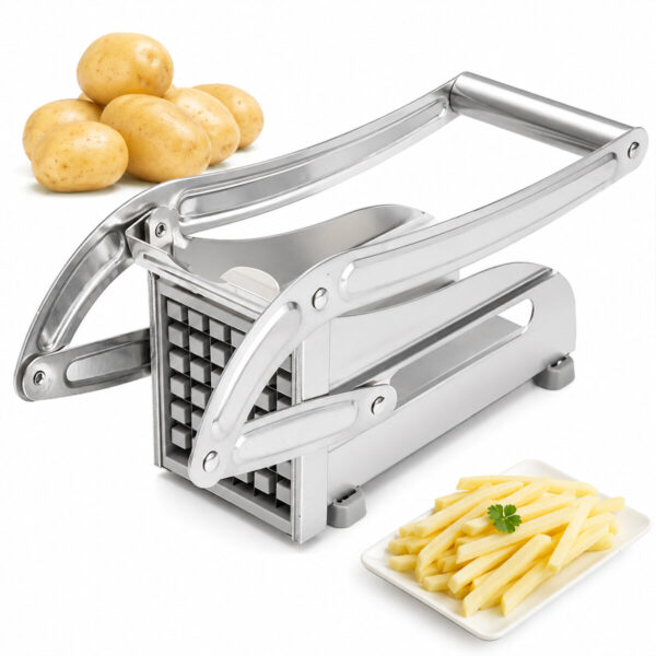 Patato-Chıpper Manuel Patates - Sebze Dilimleme Makinesi Komple Metal Üstten Kollu