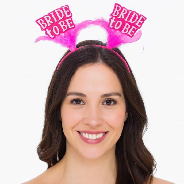 Pembe Renkli Bride to Be Parti Tacı – Bekarlığa Veda Gecesi İçin