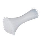 Plastik Çırt Kelepçe 100 Parça Beyaz 2.5x100mm