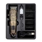 Saç Sakal Kesme Traş Makinesi USB - Type-C Şarjlı - LED Gösterge 3-7-9-12 mm Tarak Mr-7800