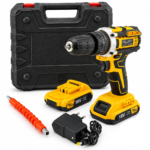 Sarı 1850 Rpm Stanlıy-Cordless 18 W Şarjlı Matkap Seti Çantalı Yedek Batarya Ats1402