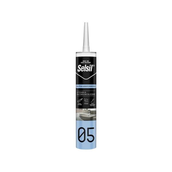 Selsil 05 Şeffaf Mutfak ve Banyo Silikon 280 ml
