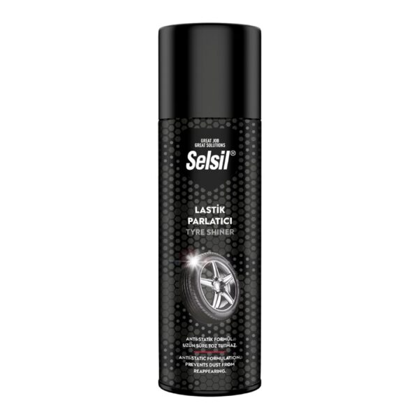 Selsil Oto - Araç Lastik Parlatıcı - Temizleyici Sprey 500 ml