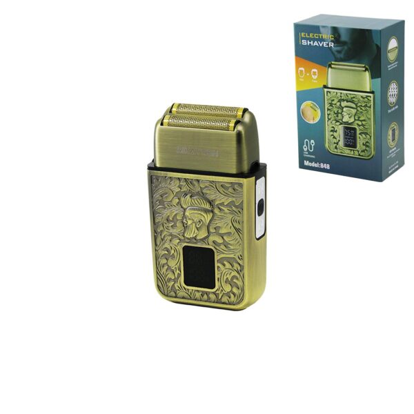 Seyahat Tipi 2ın1 LCD Ekran Günlük Sıfır Sakal - Çizim Başlık Traş Makinesi USB Şarjlı Cep - Çanta Boy