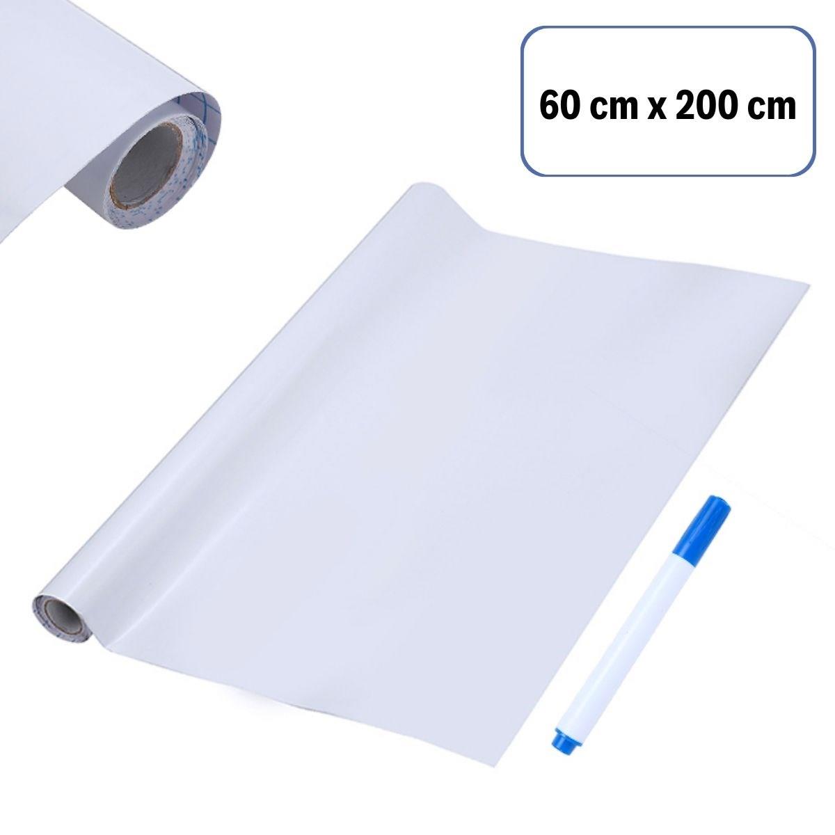 Silinebilir Kalemli Sticker Duvara Yapışabilen Yazı Tahtası 60x100 cm