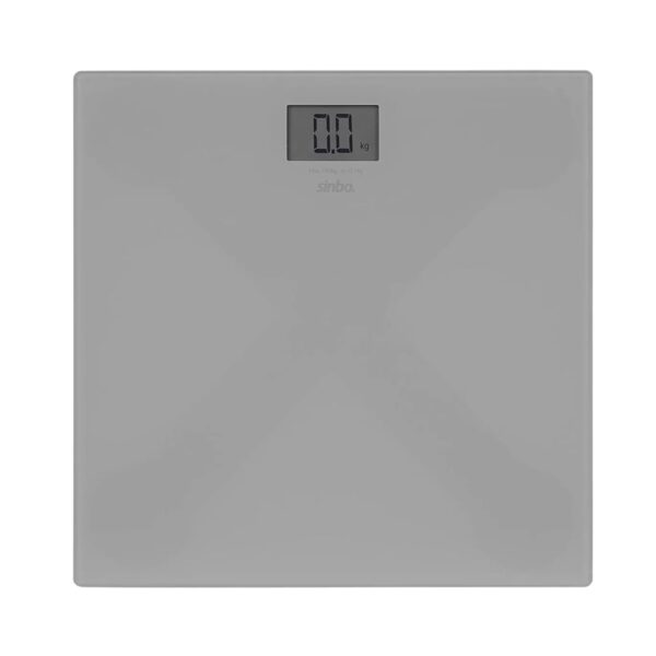 Sinbo Sbs-4451 Dijital - Pilli Gri Cam Banyo Baskül Terazi Tartı LCD Ekran 180 kg/100 gr 26x26cm