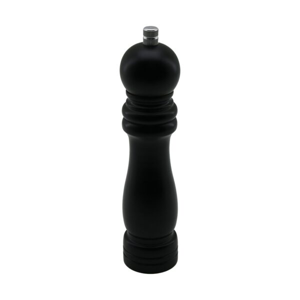 Siyah Ahşap Büyük - Çap: 4.5 cm - Uzunluk: 19.5 cm Tuz - Baharat Öğütücü