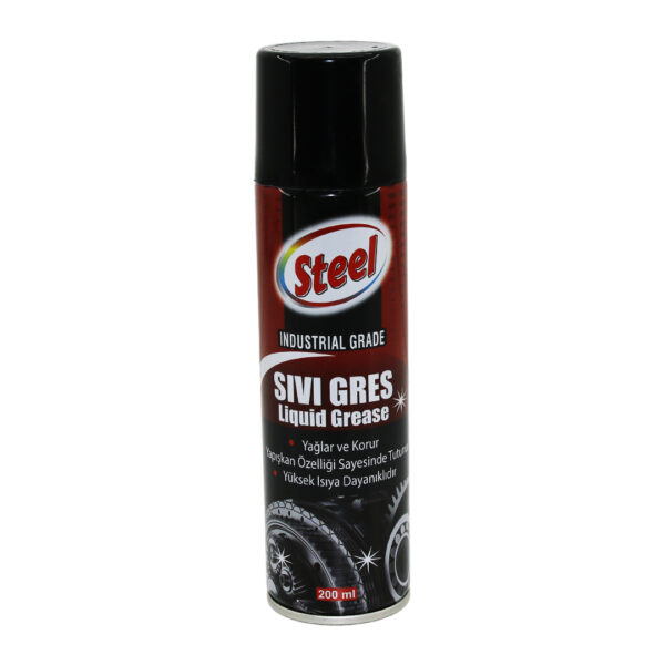 Steel St-1304 Sıvı Gres Sprey 200 ml Yağlar - Korur - Isıya Dayanıklı