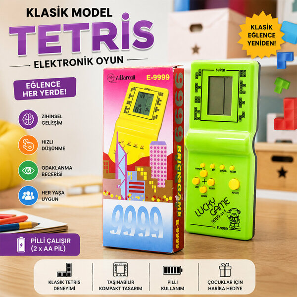 Tetris 9999ın1 Brıck Game