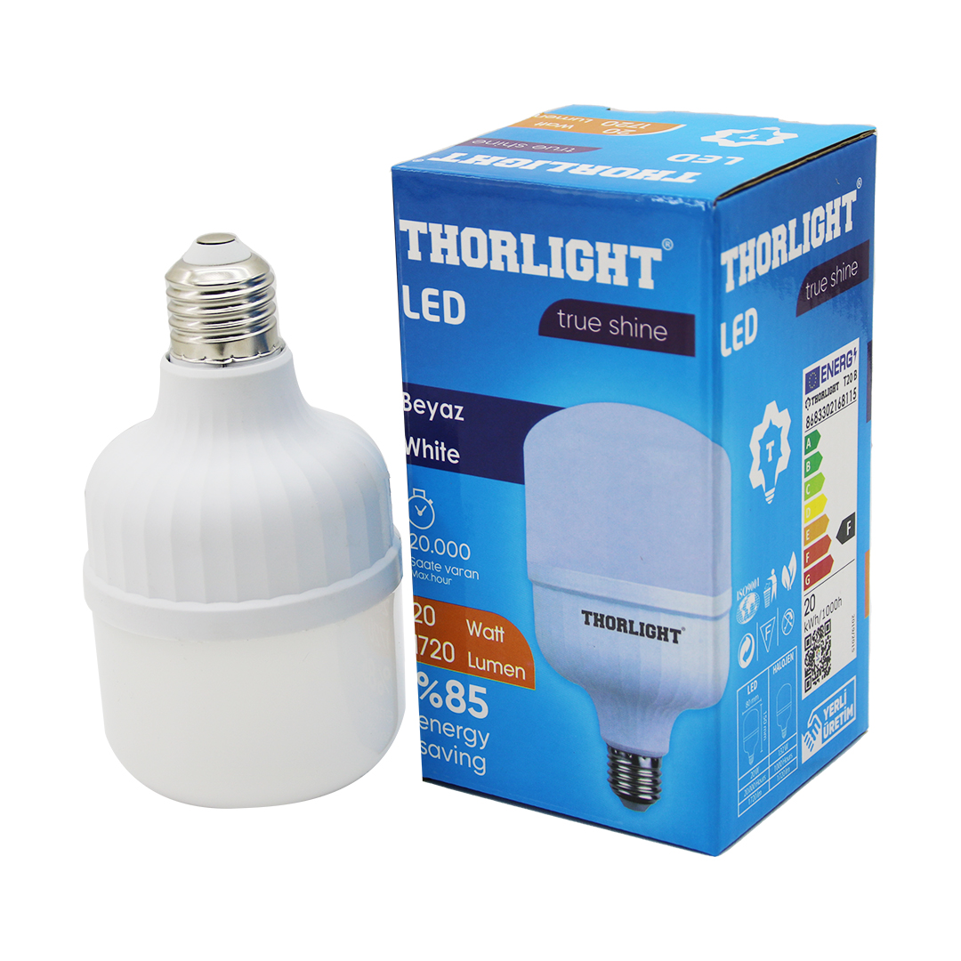 Thorlıght 20 W E27 Torch T-Shape Beyaz LED Ampul T-20b