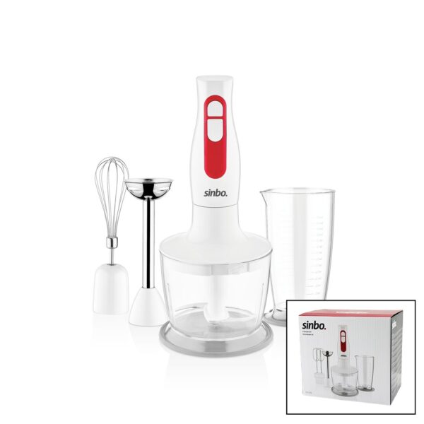 Turbo El Blender Seti Doğrayıcı- Mikser- Blender 2 Kademe Hız 600 ml Hazne - 700 ml Ölçü Kabı Shb-3100s