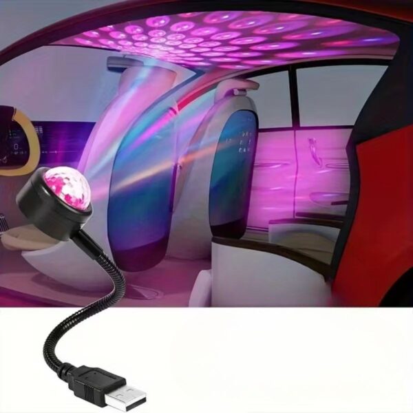 USB Sese Duyarlı 8 Farklı Mod Işıklı LED Atmosfer Işığı – Ambiyans Aydınlatması