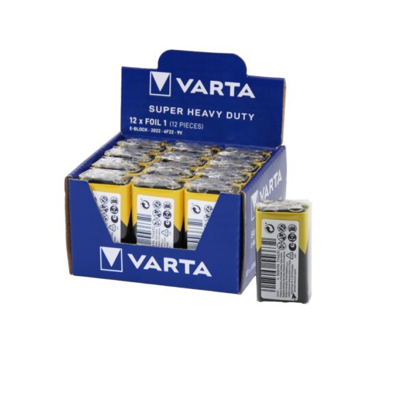 Varta 9 Volt Pil E 12pcs