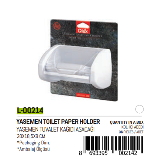 Yasemen Kapaklı Wc Kağıtlık