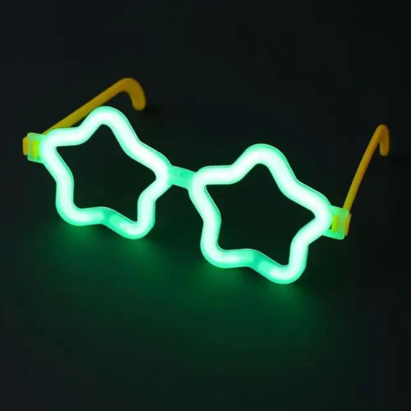 Yıldız Glow Gözlük - Yıldız Şekilli Glow Stick Gözlüğü - Glow Partisi Gözlük 12 Adet