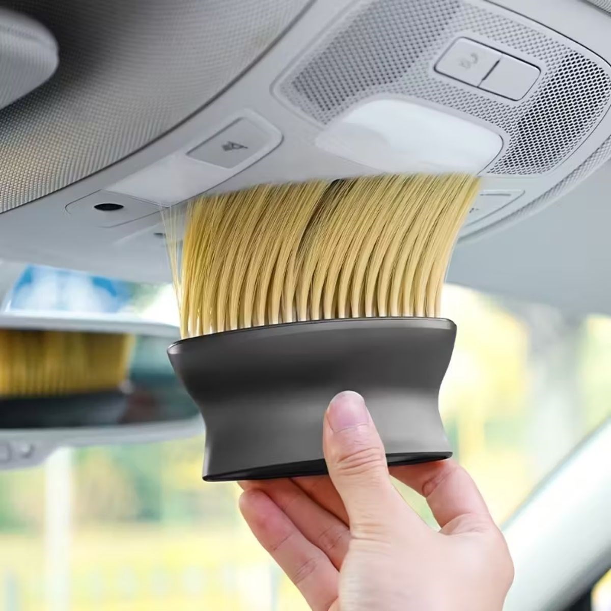 Yumuşak Kıllı ve Ergonomik Saplı Araç İçi Detaylı Toz Temizleme Fırçası