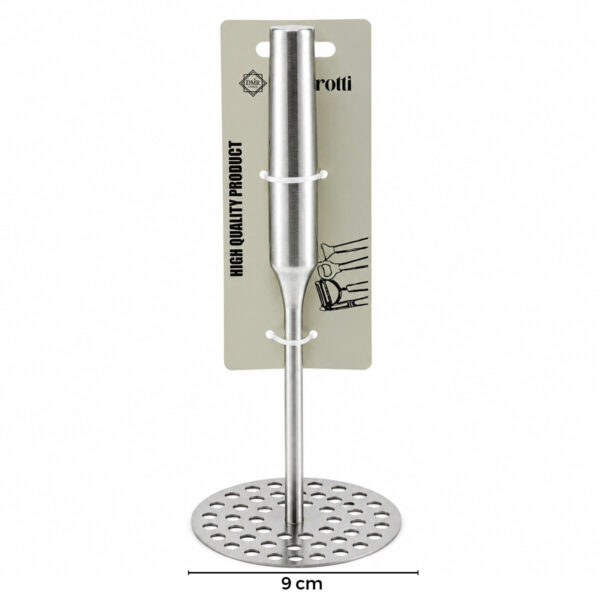 Yuvarlak Çap : 8 cm Metal Saplı - 11.5 cm Metal Patates Ezici Toplam Uzunluk : 26.5 cm