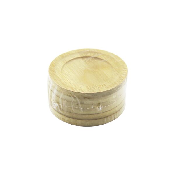 Yuvarlak - Çap: 9.7 cm 6pcs Bambu - Ahşap Çay Tabak