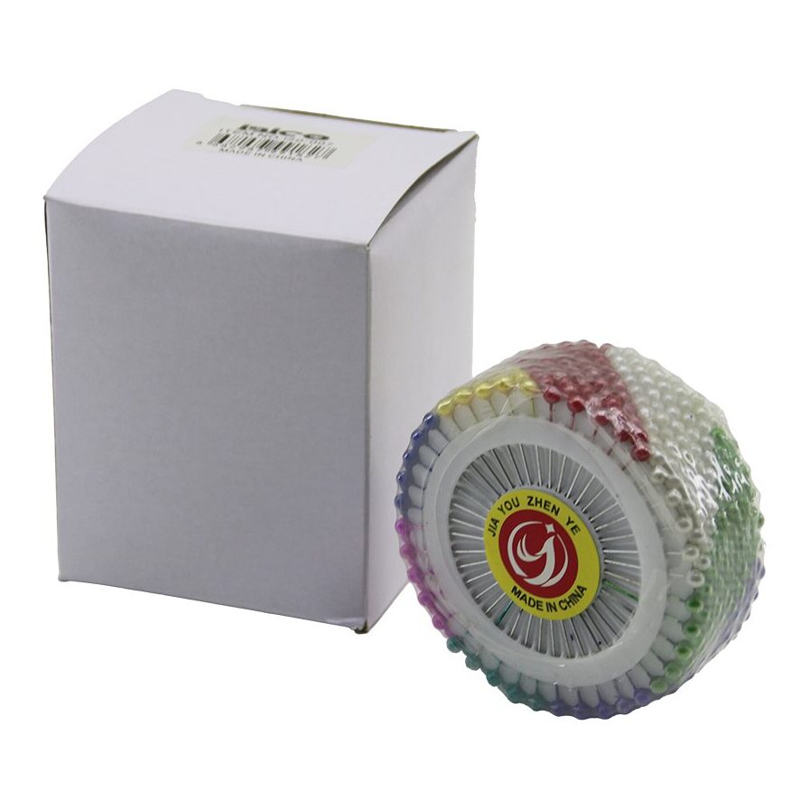 Yuvarlak Disk Standlı 1440 Adet Renkli Toplu Başörtü İğnesi